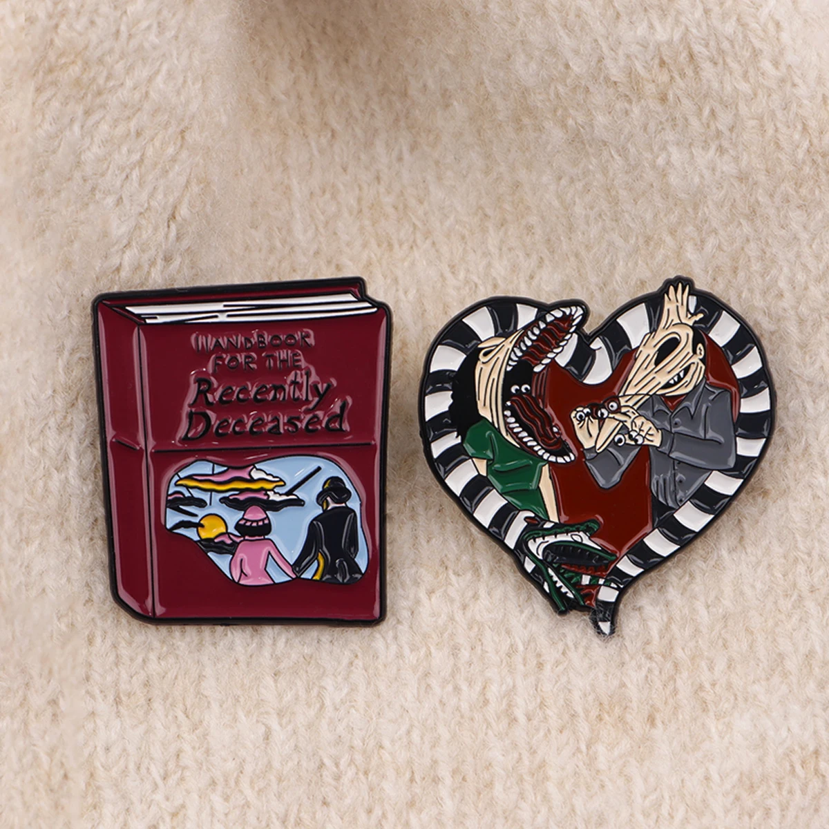 Enamel Pin: Comedy Horror Anime Figure Brooch - Fashion Accessory
