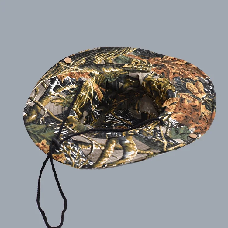 Outdoor Camouflage Sun Bucket Cap for Adults, camouflage hat,tactical hat,tactical boonie hat