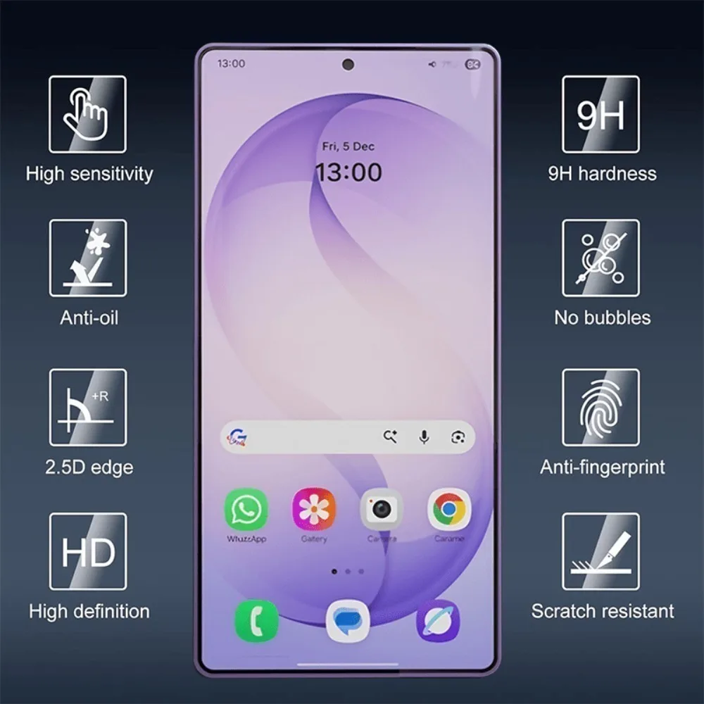 Premium Anti-Scratch Full Cover Tempered Glass Screen Protector (3-Pack)