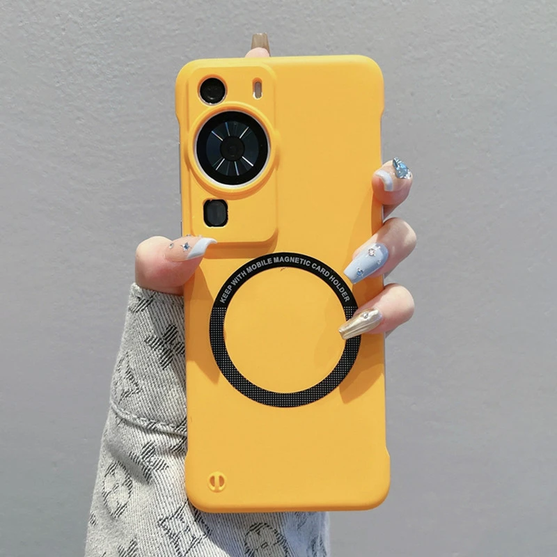 Funda magnética inalámbrica con carga inalámbrica para Huawei Mate 60, Po 50, 40, 30, 20, P60, P50, P30, ultrafina, a prueba de golpes_voghion.com