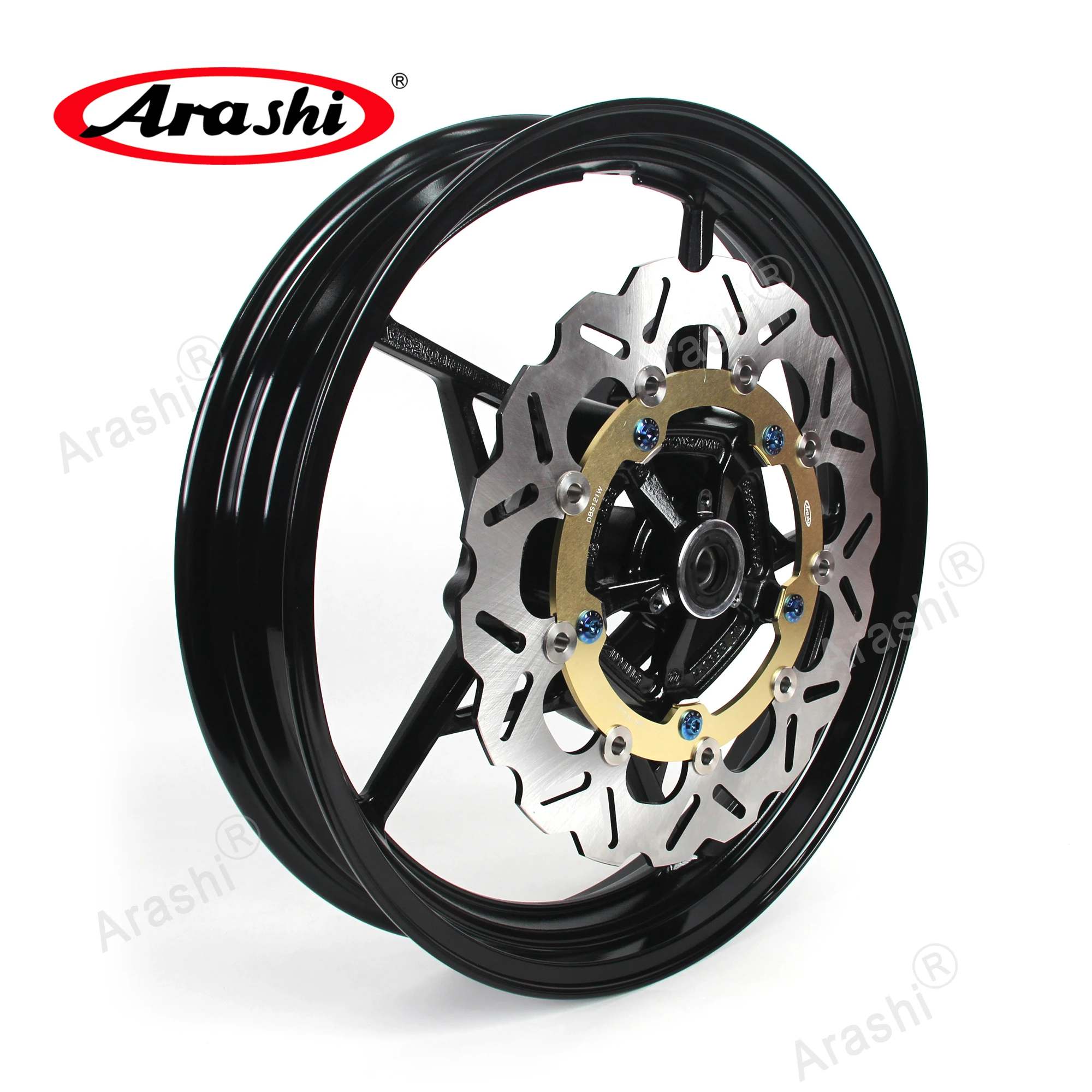 

Arashi Front Wheel Rim Brake Disc Rotor Motorcycle Rim Hub For KAWASAKI Z400 / NINJA 400 / EX400 ABS 2018 2019 2020 2021 2022