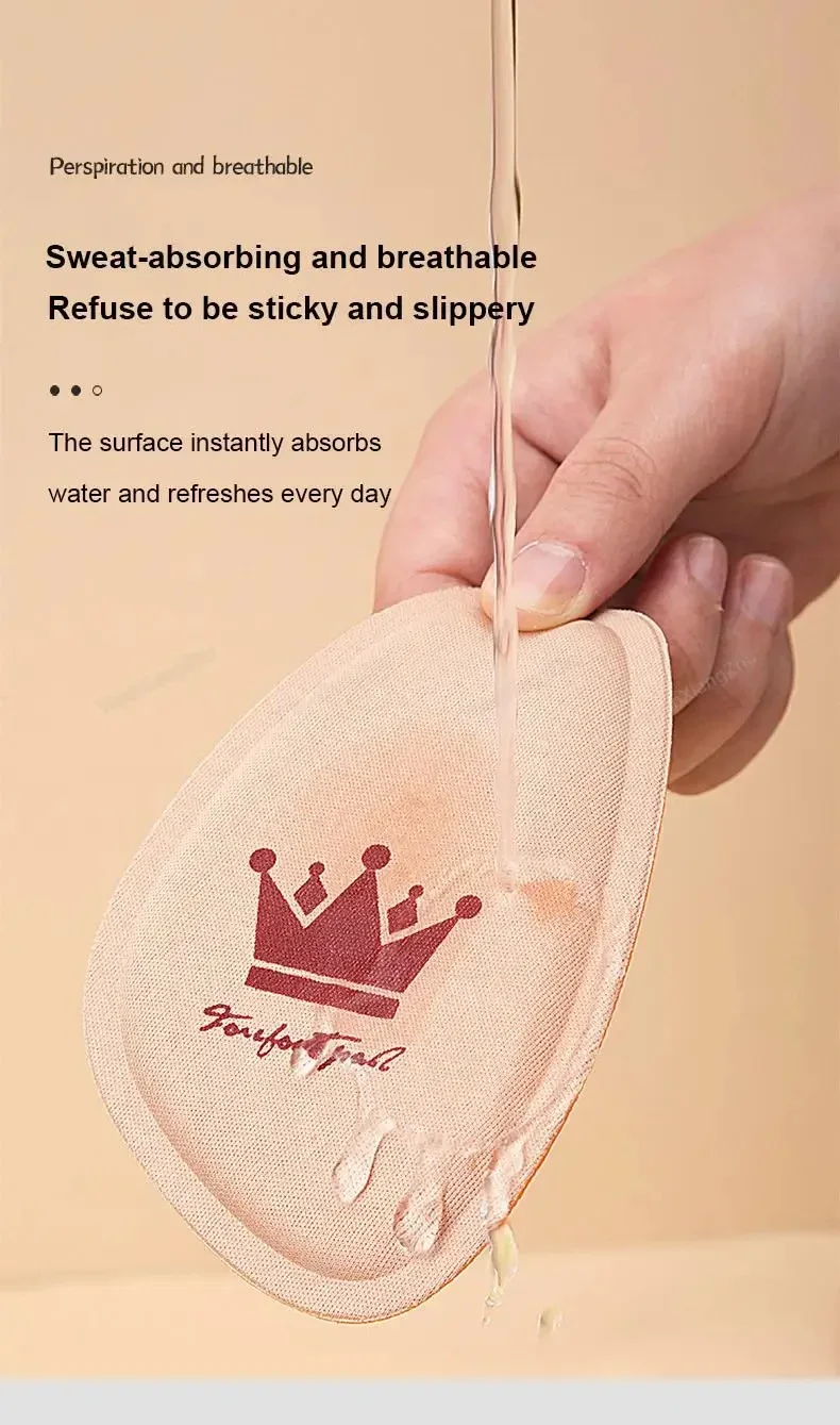 2/4/6Pcs Vorfuß Pads frauen Halbe Einlegesohle Einstellbare Größe Einlegesohle Bequeme Fuß Pflege Produkte high Heels Anti-slip Kissen – Detail 6
