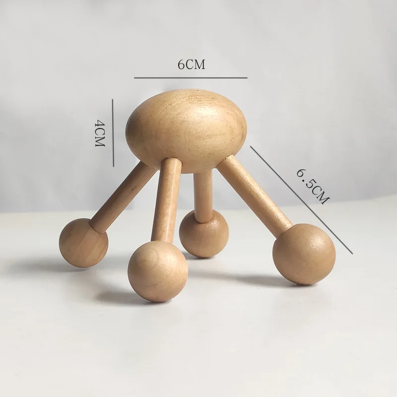 Head Neck Back Massage Roller Wooden Head Scalp Massager Hair Growth Stress Relief Health Care Relax SPA Tools neck massager massage tool scalp massager muscle massager head massager roller massager massage roller
