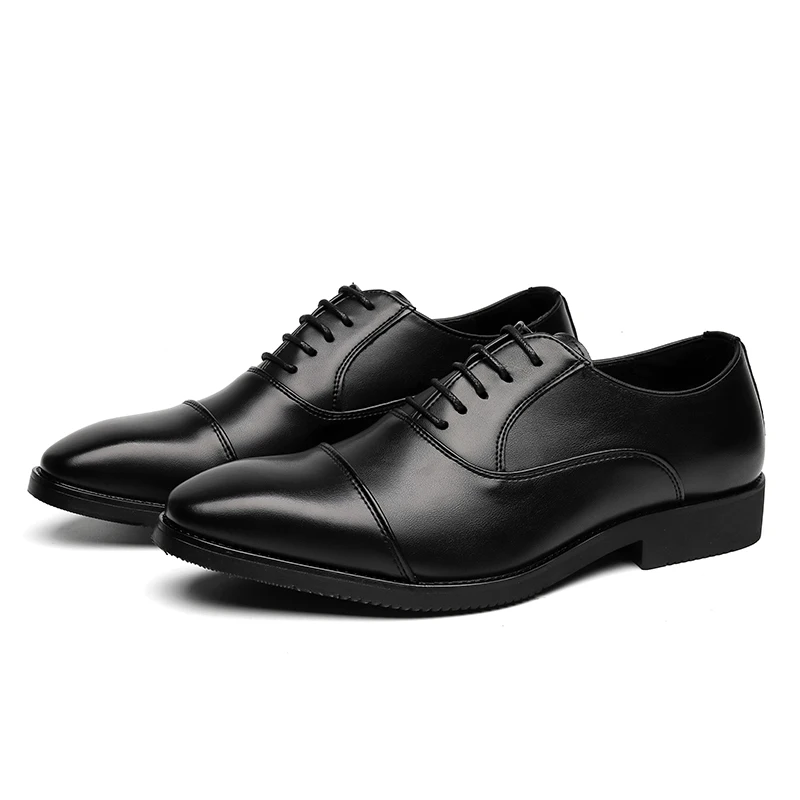 HighEndBrandBanquetFormalShoesPointedTieUpMensOffice