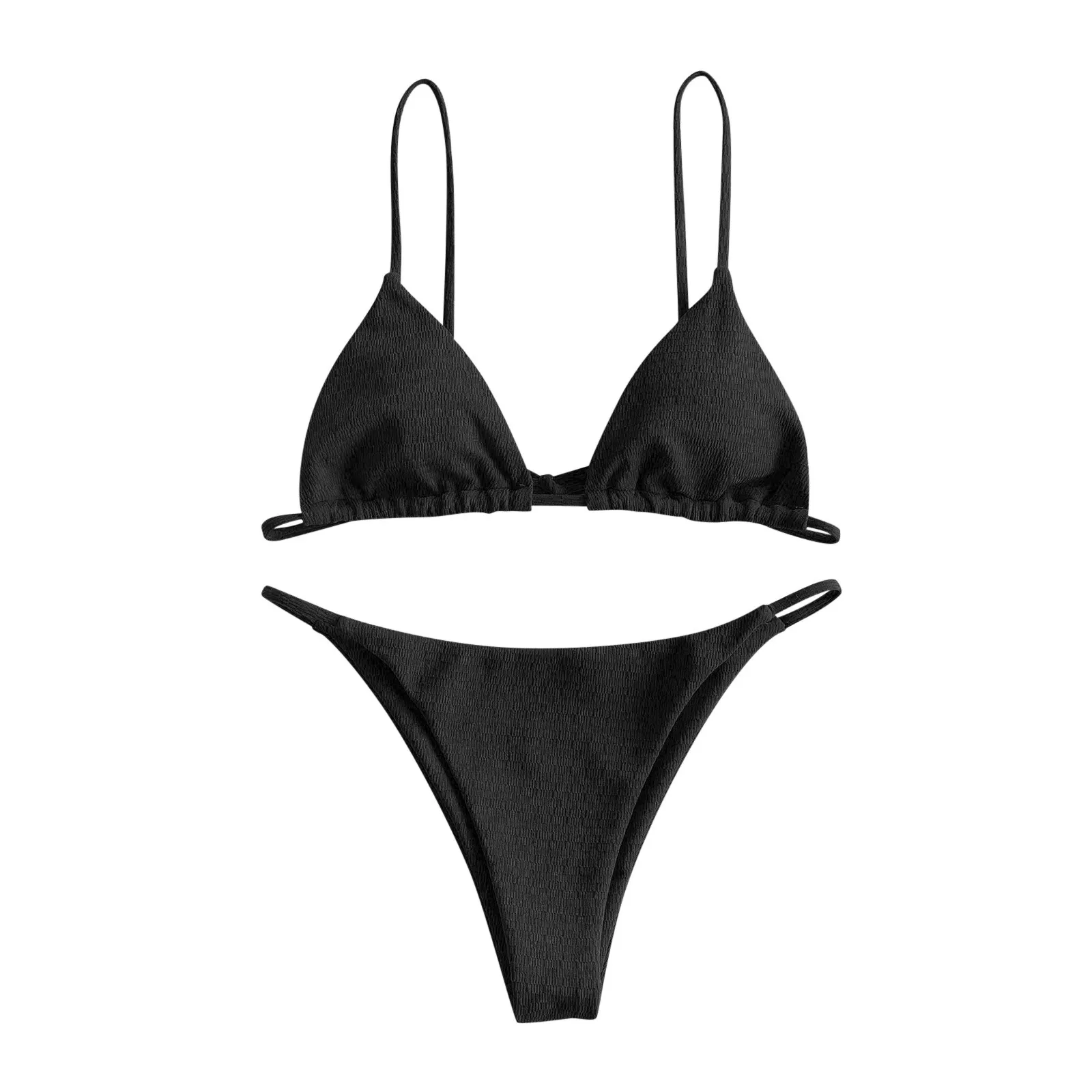 Tanio Wysokie Bikini Halter strój kąpielowy w pasie Push Piece sklep