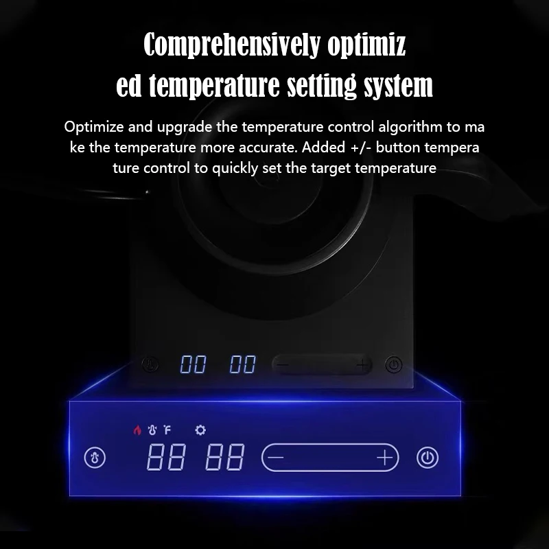 TIMEMORE 스마트 FishPro 스테인레스 스틸 220V 전기 커피 경쟁 주전자 플래시 열 온도 조절