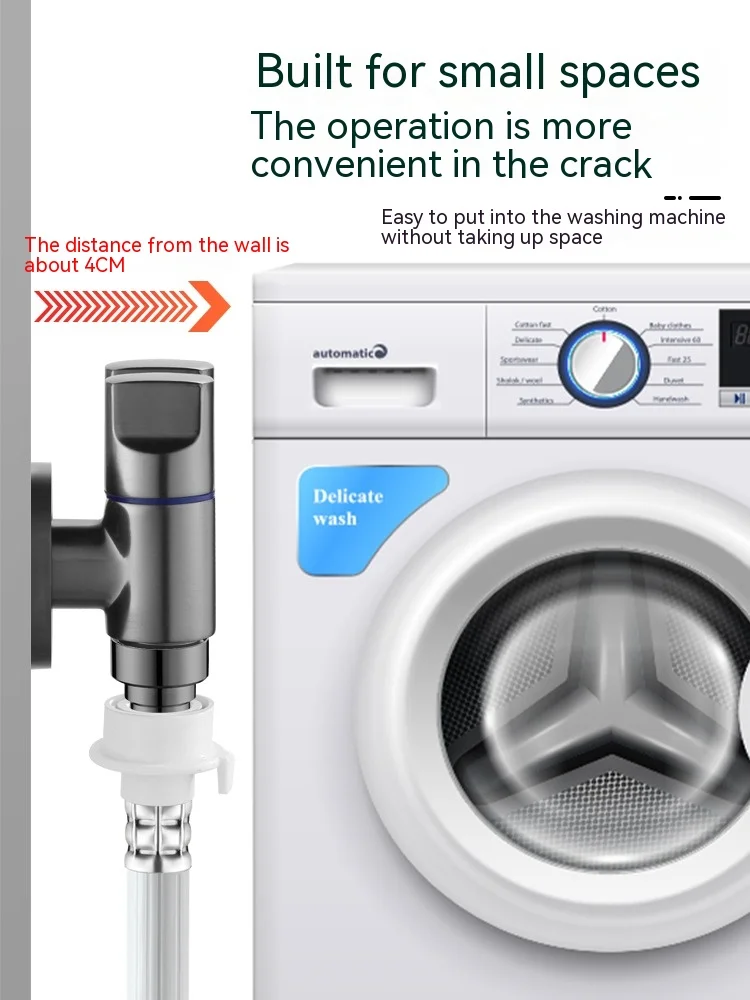 Stainless Steel Inlet Valve Fittings for Bathroom Balcony Kitchen Use Bathroom Accessories