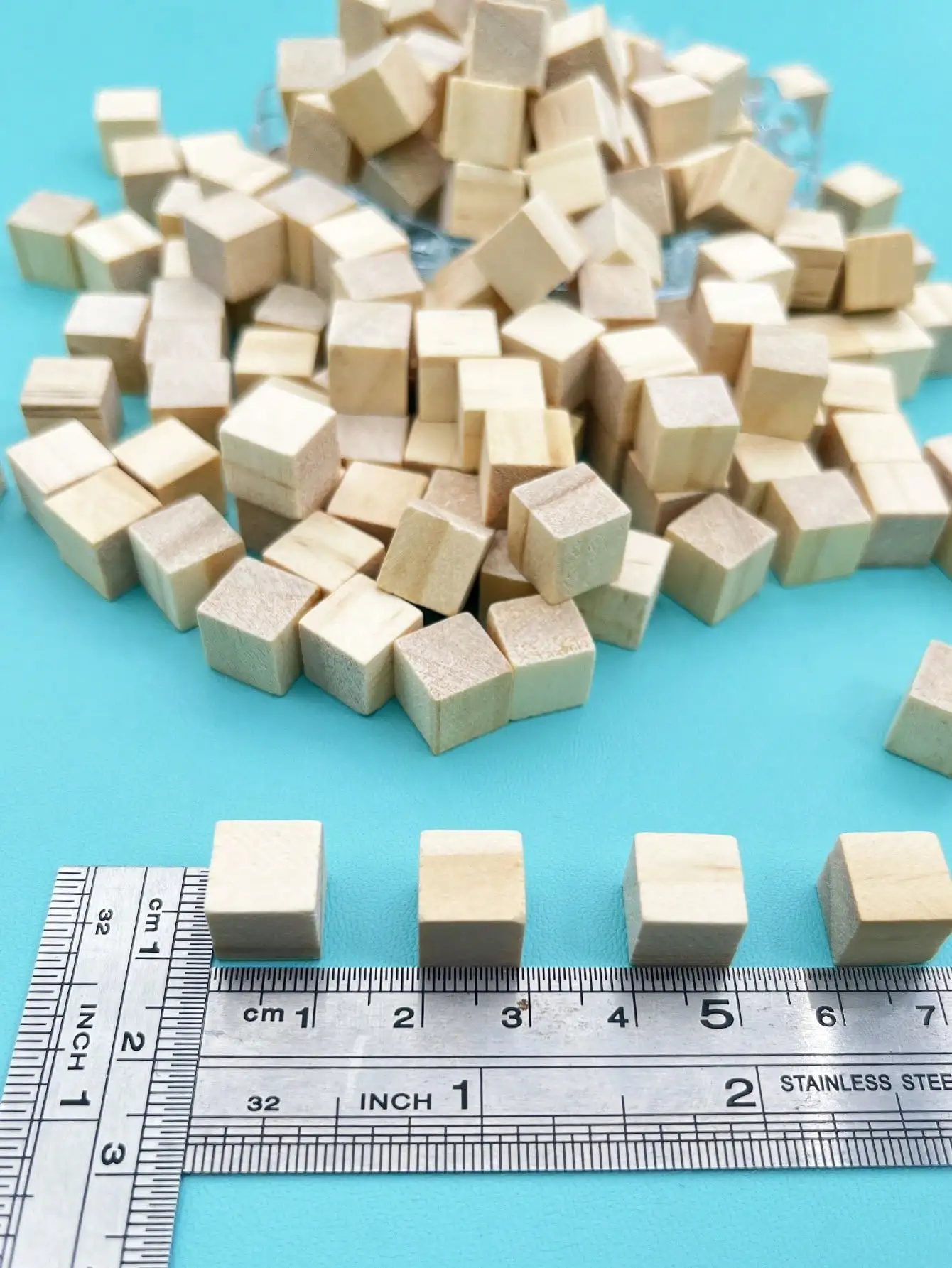 Various Sized Unfinished Wooden Blocks for DIY Crafting and Home Decor