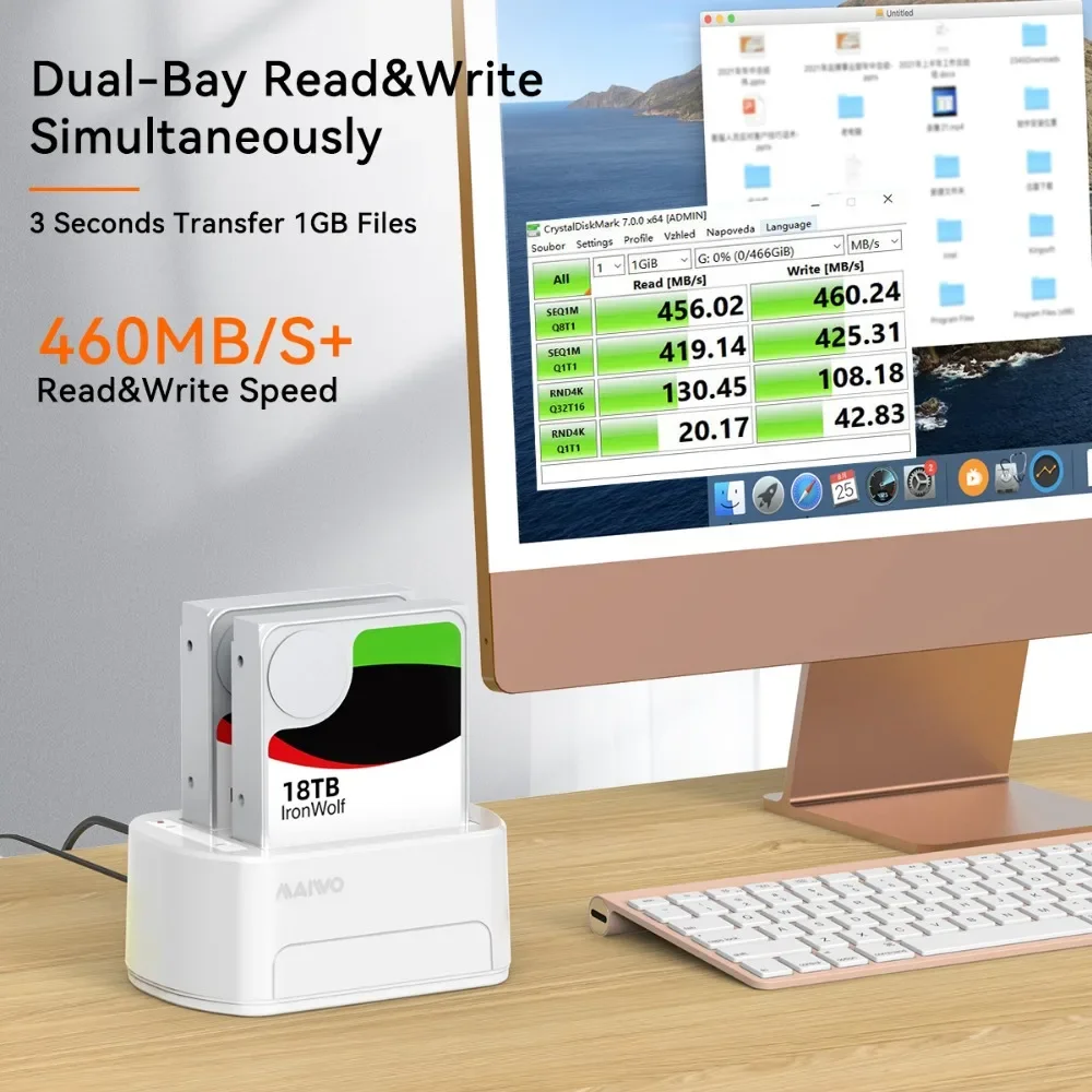 MAIWO HDD Docking Station SATA to USB 3.0 Adapter for 2.5 3.5 SSD Disk Case HDD Box Dock Hard Drive Enclosure Docking Station
