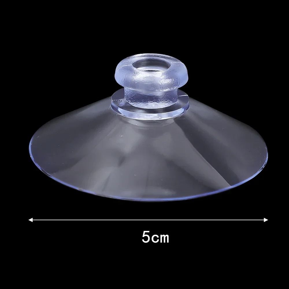Clear Suction Cup Hooks - Multipurpose Transparent Plastic Hangers