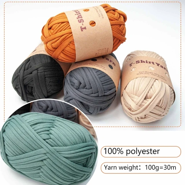 Crochet Yarn For Crafts Polyester Knitting And Crochet Yarn 6 Assorted  Colors Washable Slightly Elastic Hand-Knitted Supply For - AliExpress