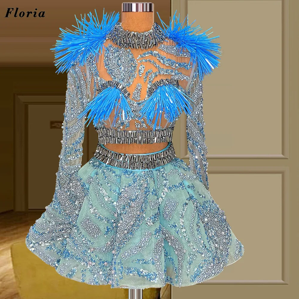 

Elegant Party Cocktail Dresses Design Dubai Beading Evening Gowns 2022 Robes Knee Length Celebrity Graduation Dresses Customized