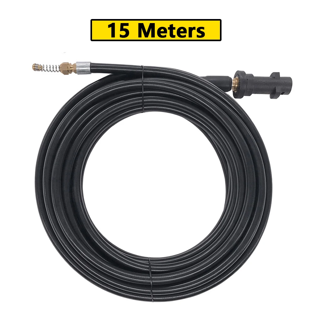 Tuyau De Rechange Pour Nettoyeur Haute Pression - Caoutchouc Renforcé Acier, Longueurs 6m à 15m, Max 5800 PSI