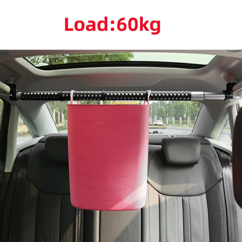 Car Clothesline Pole Adjustable Easy Carry Lightweight Suitable For Self Driving Tours Trunk Car Mounted Clothes Rack Pole