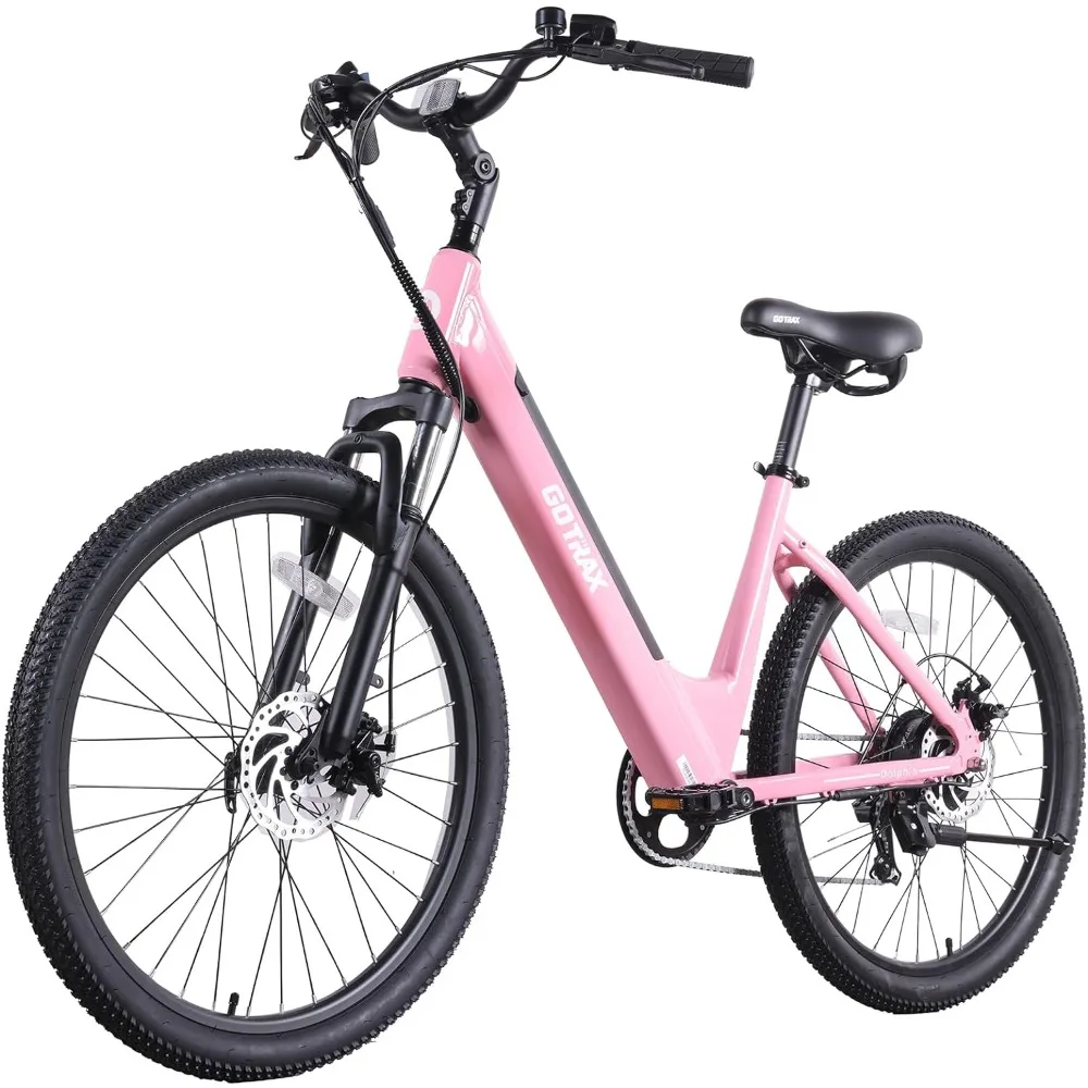 

26" Electric Bike, Max Range 30Miles(Pedal-assist1) & 15.5/20Mph Power by 250/350W, 3 Riding Modes & Adjustable Seat