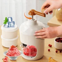 Shaved Ice Machine Ice Crusher Hand Operated Shaved Ice Maker Household Portable Small Machine Kitchen Tool Durable 1