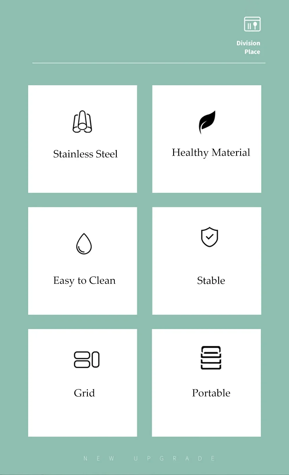 Description Picture 3 of itemPortable Lunch Box 304 Stainless Steel Liner with Tableware Camping Picnic Food Container Bento Box