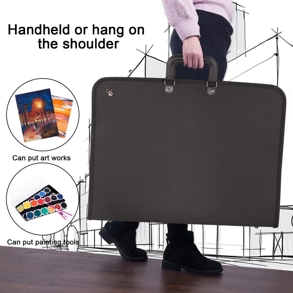 Étui De Transport Pour Documents, Planche à Dessin A2, Sac De Rangement, Sac De Rangement étanche, Pour Dessin Et Croquis, étui Pour Artiste Et STU Dent Art Work Portfolio