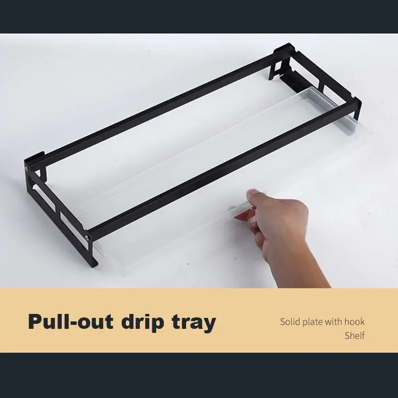 Kitchen Organizer Storage Shelf Dish Rack Wall-mounted Multifunction Drain Chopsticks Spoon Tableware Dish Holder Accessories 3