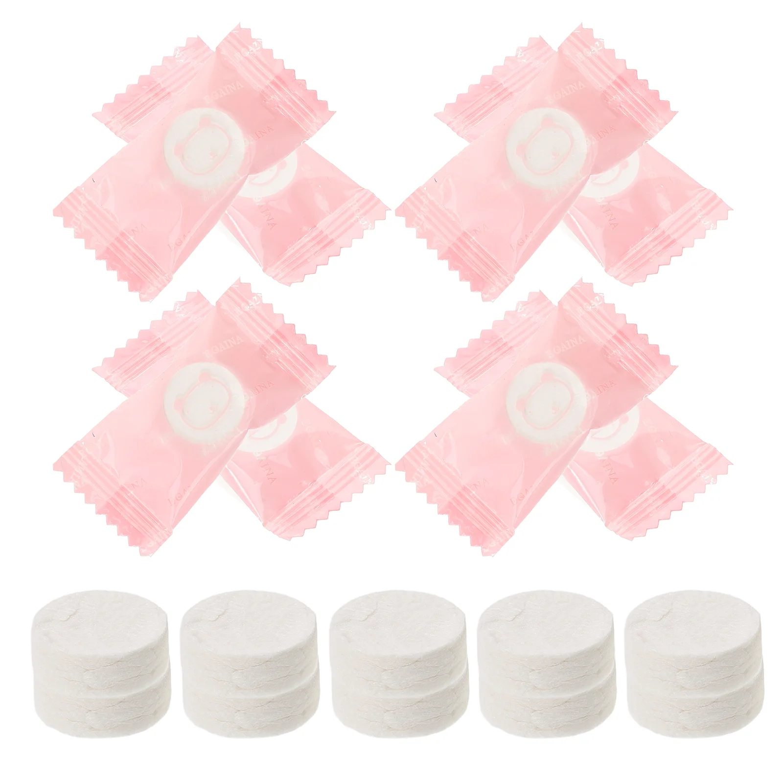 100 Pcs Compressed Towel Washcloths Towels Home Camping Small Tablet Face Travel