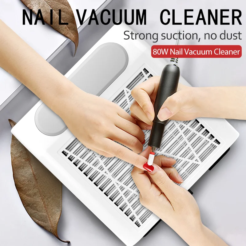 New Extractor Fan For Manicure Vacuum Cleaner For Nails Dust Extractor Strong Suction Aspirator With Filter Nail Dust Collector