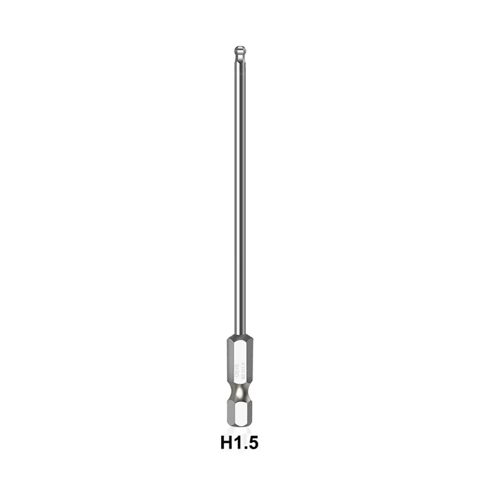 

1pc Ball End Hex Screwdriver Bits Set Metric Hex Bit 100mm Long Magnetic Ball Head Driver Bit H1.5 H2H2.5 H3 H4 H5 H6 H8 H10