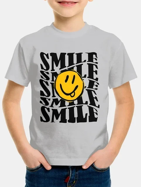 

Summer Boys Girls Tee Tops Streetwear Harajuku Tee Shirts Kids Fashion T-shirts Cartoon Fun Graphic High Quality Casual Clothes