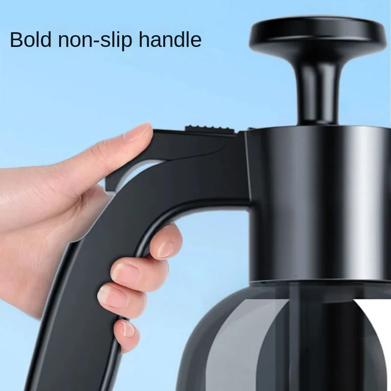 Hand Pump Foam Sprayer 2L 3 Types Nozzle Car Wash Spray Bottle Car Window Cleaning
