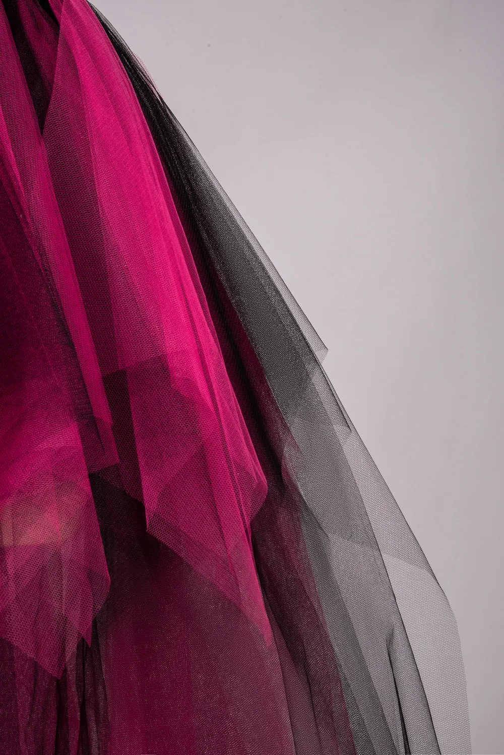 Tutu-Röcke, Tüll, hoch niedrig, Petticoat, Damen, unregelmäßig, plissiert, Bustle, Fancy Dance, Pettiskirt, Cocktailparty, Schwarz, Fuchsia, Blau – Detail 25