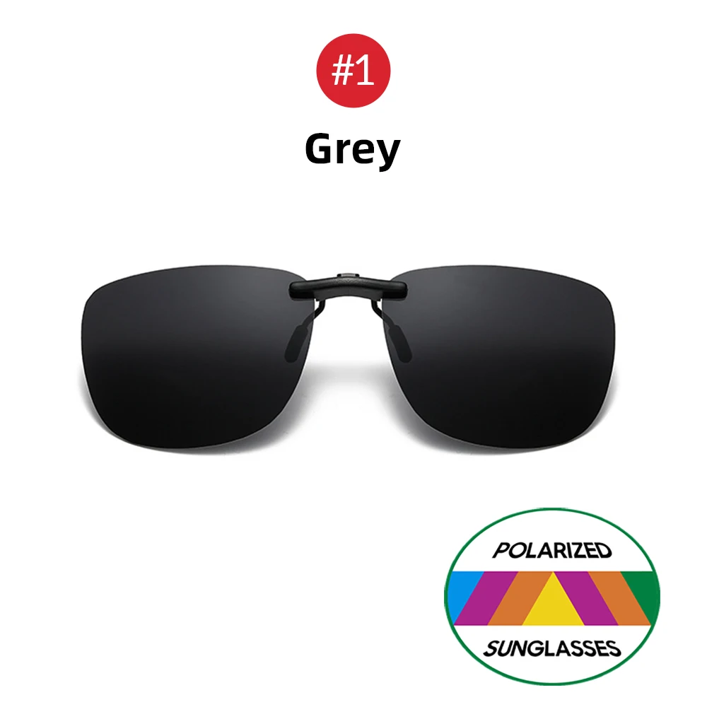 Polarized Vintage Clip-On Sunglasses with UV400 Protection