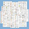 18 Sheet Kids Learning Stickers Family Daily Routines Sentences Common English Words Classroom Decoration Educational Toys 2
