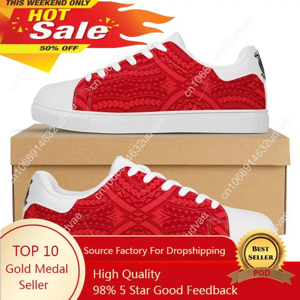 

Polynesian Samoa Tribal Sia Flat Sneaker Samoa Logo Printing Custom Fashion Walking Sport Shoes Light Women Running Shoes
