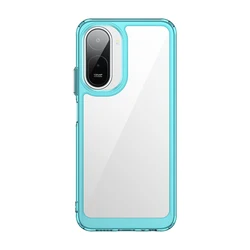 Clear Hard PC + Soft TPU Bumper Transparent Back Phone Cover for Redmi A7 Pro 5G (Green)
