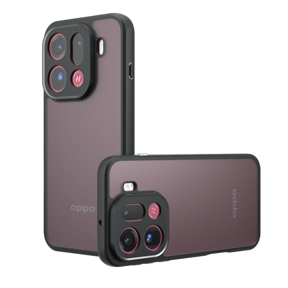 Shockproof Frosted Matte Phone Case with Translucent Hard Shell