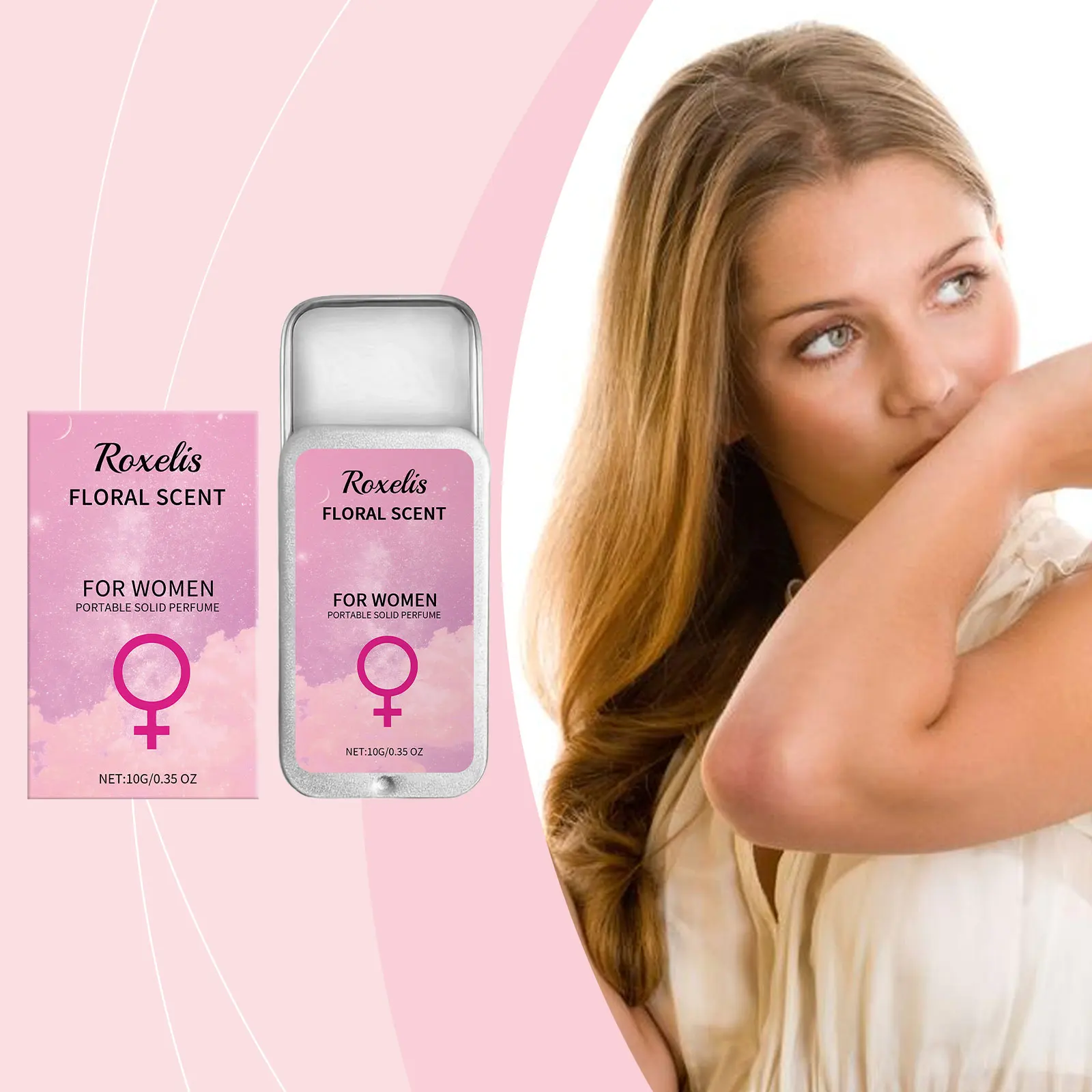Roxelis Tragbares festes Parfüm für Damen, blumiger Duft, fester Parfümbalsam, ideal für unterwegs_voghion.com