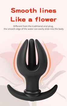 Flower Bud Inflatable Anal Plug Separate Dildo Pump Go Out Wear Expandable Big Butt Plug Bdsm G-spot Massage Ass Dilator Sex Toy 3