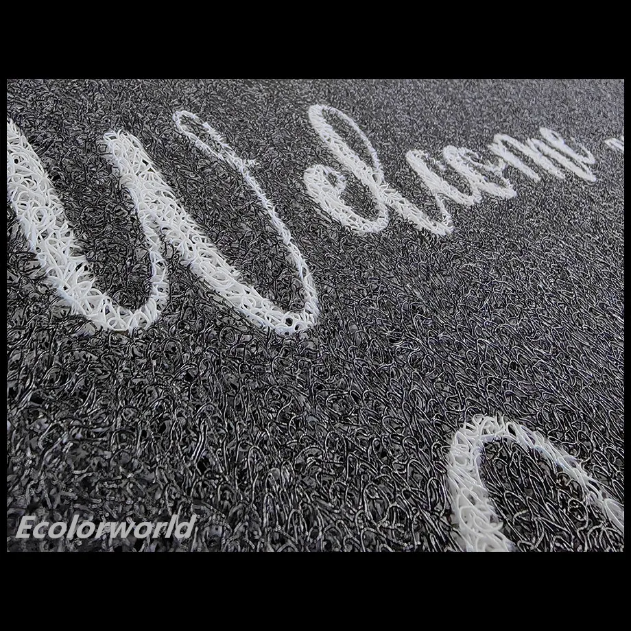 Personalized Doormat Entrance Welcome Mats Hallway Doorway PVC Rugs Custom Floor Mat Carpet Dust Proof Any Color Any Logo 5