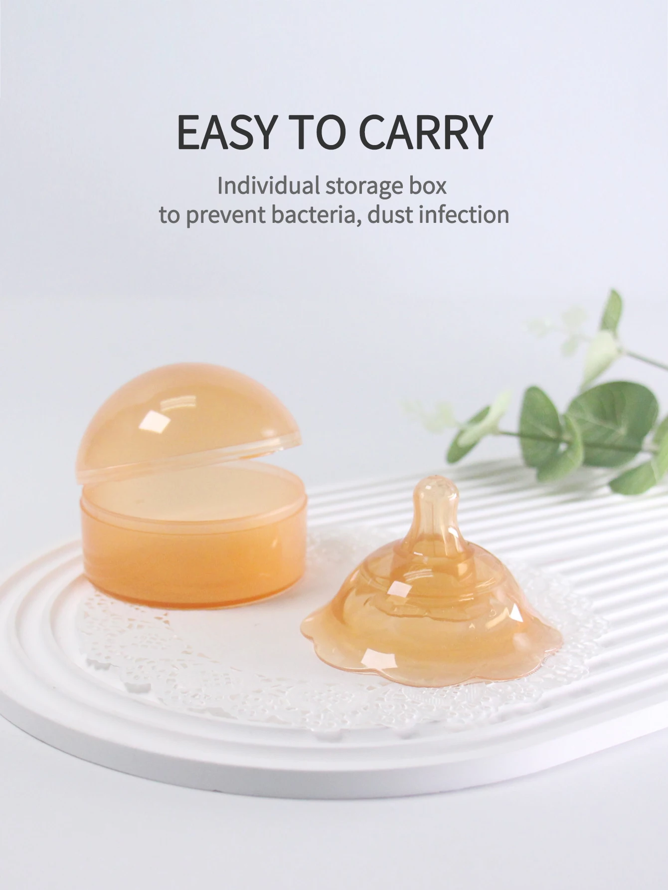 1 Pc brown nipple protecter dual-layer protection for anti-bite nipple broken baby sucking milk bite pacifier style