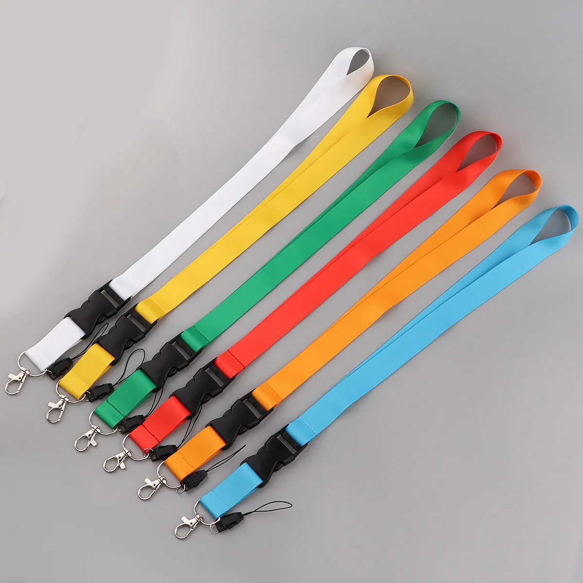 Fashion Mobile Phone Lanyard Pure Color Neck Strap Credencial Teacher Lanyard For Keys Id Card Holder Pass Key Ring Accessories Image 3