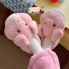 Pink Fluffy Pig Slippers Women Plush Home Shoes Non-slip Warm Winter Warm Indoor Slippers Flat Casual Non-slip Girl Room Shoes 2