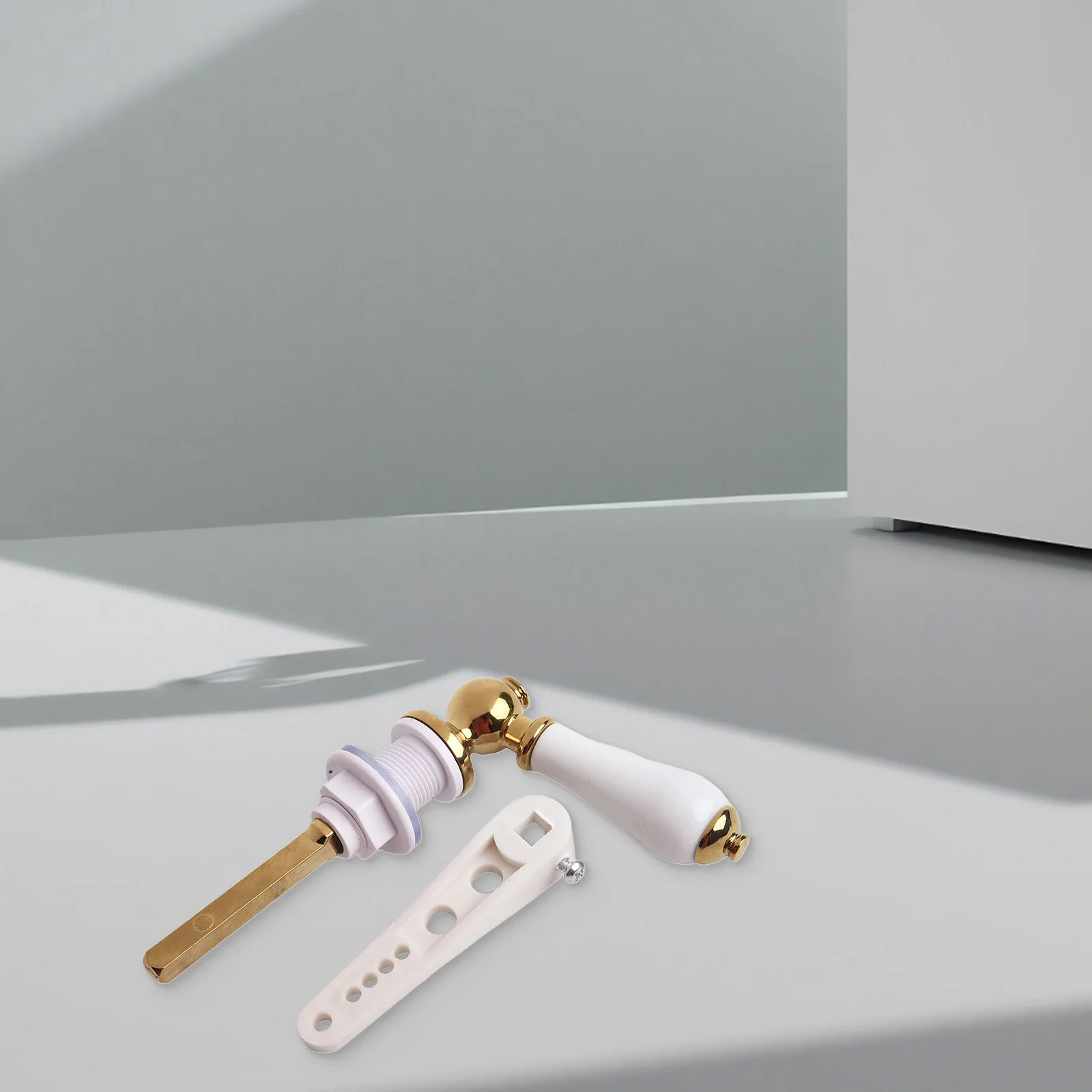 

Flush Handle Gold Victorian 150*105mm Flush Handle Heavy Duty Porcelain Porcelain & Gold Traditional Victorian