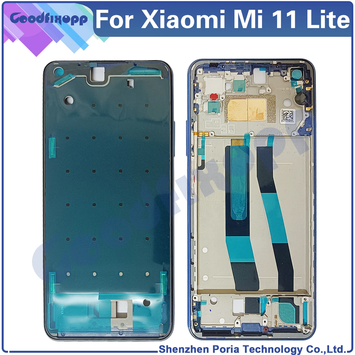 

For Xiaomi Mi 11 Lite 4G / 5G Media Case Front Frame Middle Bezel Frame LCD Screen Support For Mi 11Lite Mi11 Lite Front Frame