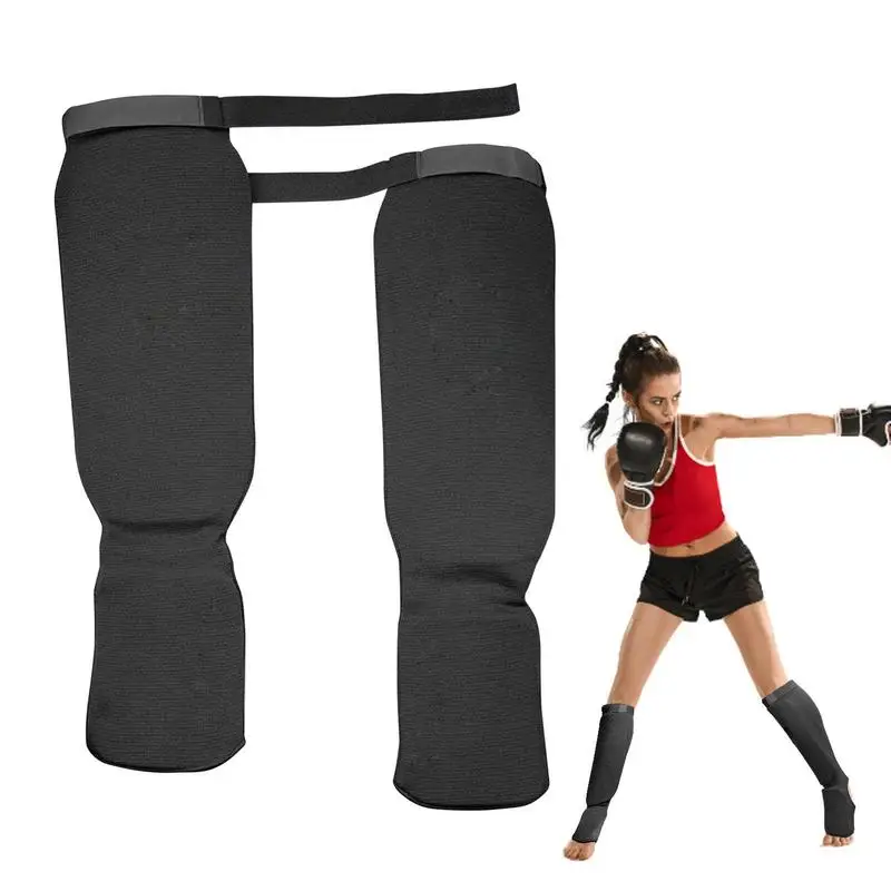 Kickboxing Shin Guards Karate/Taekwondo/Muay Thai/Boxing Leggings Ankle Support Protection Foot Brace Equipment