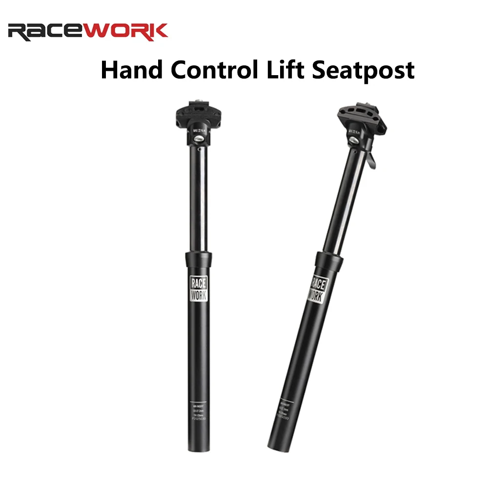 MTB Dropper Seatpost 27.2/30.9/31.6mm Hand Control Hydraulic Height Adjustable Mountain Road Bike Seat Post