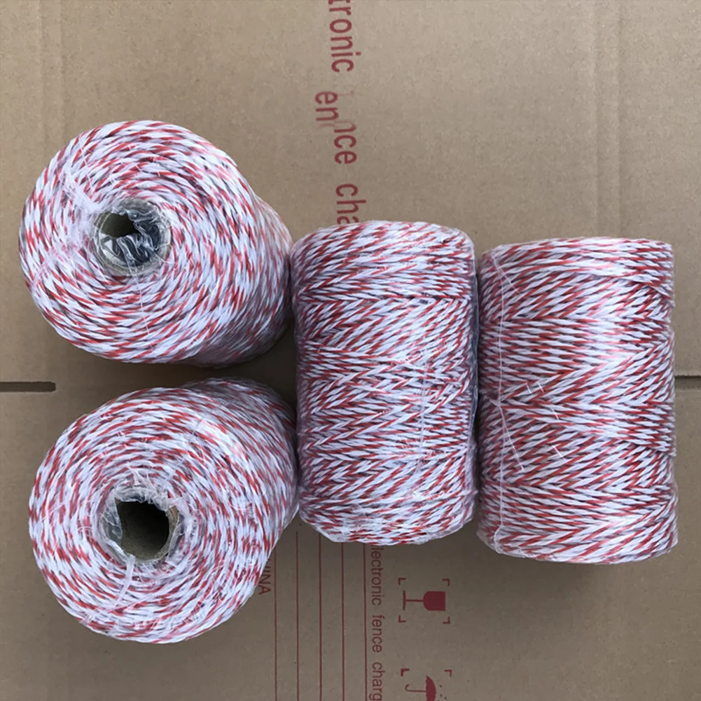 Electric Fence Rope 200/500M Roll Polywire with Steel for Horse Animal Fencing