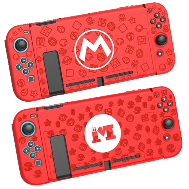Custodia In Silicone Super Mario Bros Per Nintendo Switch Ns Oled Joy-Con Controller Cover All-Inclusive Soft Shell Antiurto Regali
