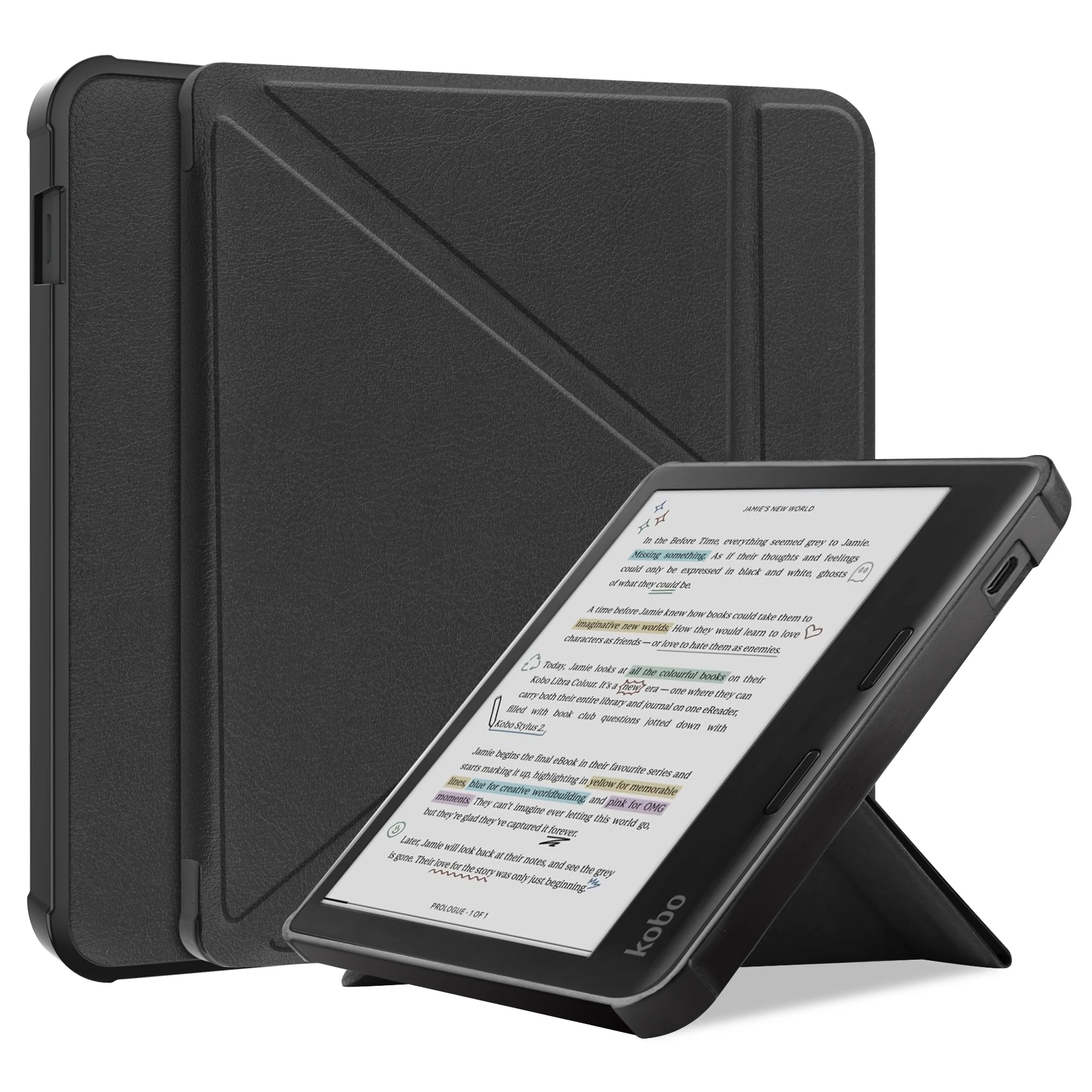 Magnetic Smart Cover with Soft TPU Back