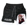 Men's quick drying compression shorts with breathable shorts and animated prints for performance sports gyms 2