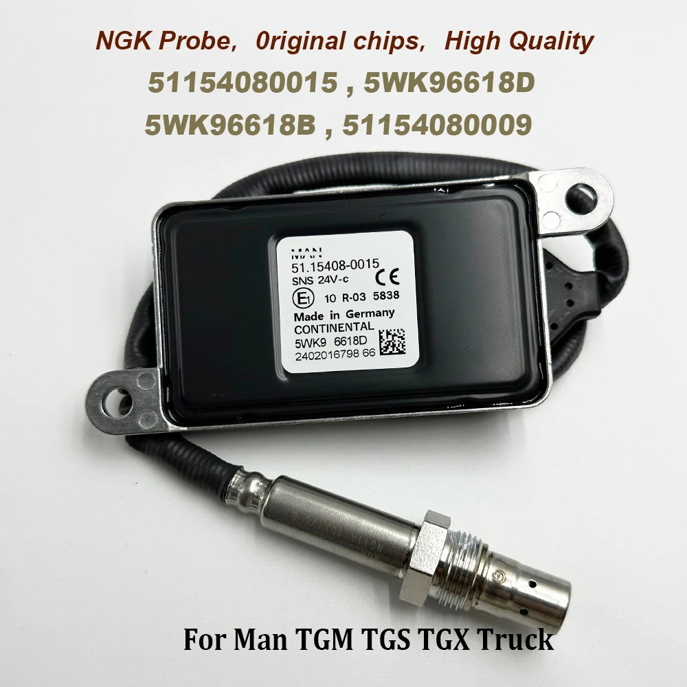 

NEW 51154080015 5WK96618D 5WK96618B 51154080009 24V High Quality Chip For NGK Probe NOX Oxygen Sensor For M-an TGM TGS TGX Truck