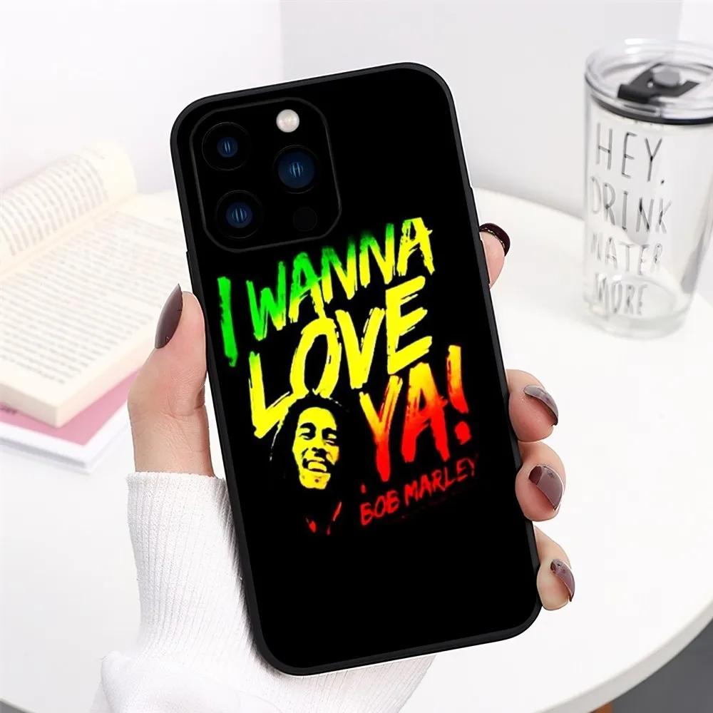 thumbnail image 1 of Funda de teléfono Bob Marley Rasta Lion para iPhone 13 14 15 11 12 Mini Pro Max Carcasa transparente, 1 of 5